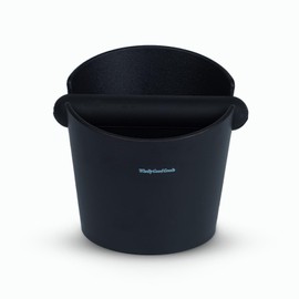 Coffee Knock Box for Coffee, ABS Coffee Grind Knock Box, Shock-Absorbent Durable Coffee Espresso Knock Box Dump Bin Grind Waste Removable Detachable Knock Bar and Non-Slip Base Colors (Black)