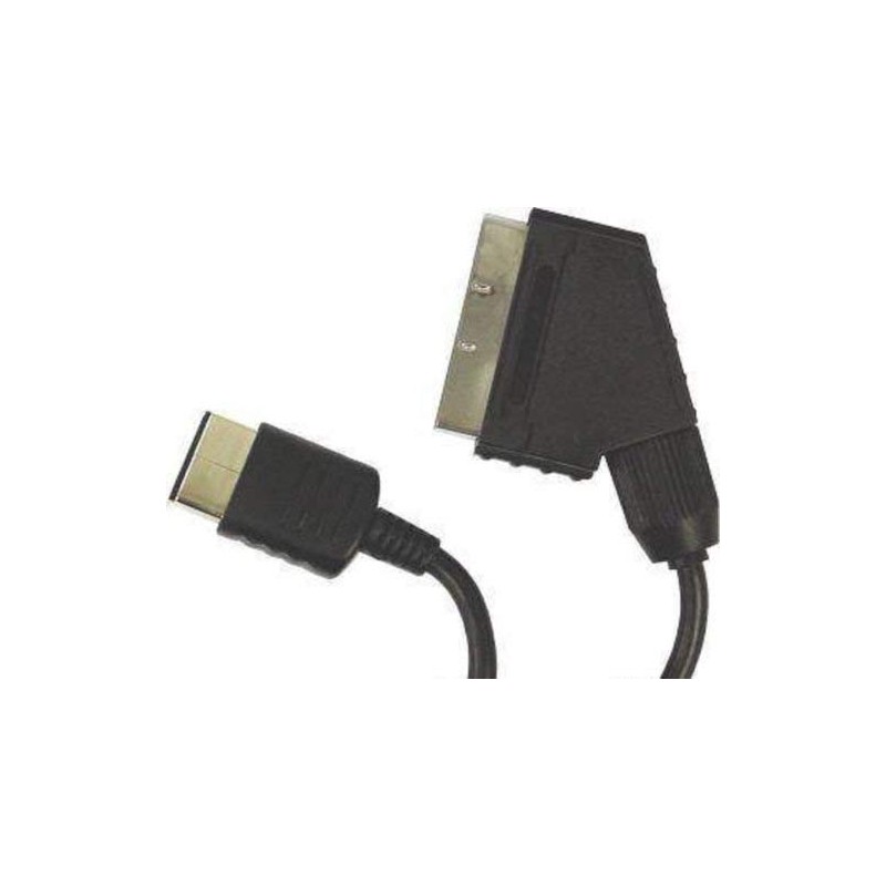 RUITROLIKER Black 6ft 1.8m RGB Scart Cable for Dreamcast Console