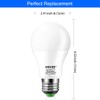 Dusk To Dawn Light Bulbs A19 8W 720 Lumens, Amber
