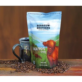 Berres Brothers Highlander Grogg Whole Bean Coffee, 2lb Package, Combination of Caramel, Butterscotch and Hazelnut, 2 Pound Whole Bean Bag of Coffee