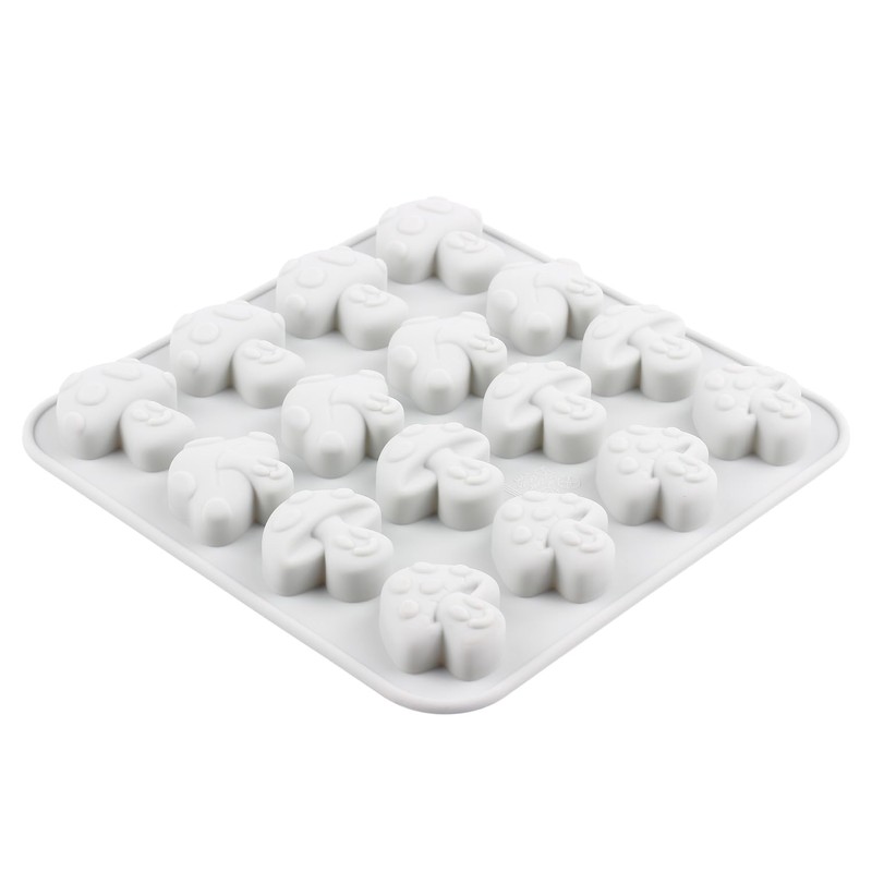 AIBOYA 16 Cavity Mushroom Silicone Candy Molds For Chocolate Candy