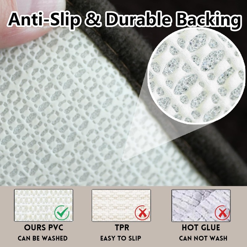 AINAHYVA Bathroom Rugs Chenille Bath Rug,Super Absorbent Chenille Bathroom mat