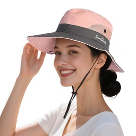 HUKUMA Sun Hat Men, Sun Protection Head Women, Outdoor Safari Hat, Summer Hat, Fishing Hat, Men, Outdoor Summer Hiking Hat, UV, Foldable Fishing Hat, Wide Brim Camping Hat, Boonie Hat for Camping and