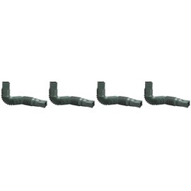 Flex-Drain 85011 Downspout Extension, Green (Four Pack)