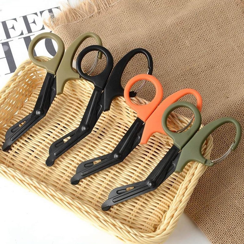 Titanium Bandage Shears Scissors EMT and Trauma Shears, Bent Stealth