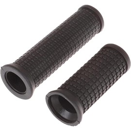 2Pcs Black Bike Bicycle Long/Short Handlebar Grips for Twising Shifter, Shockproof Anti Slip Parts, Cycling Parts and Components Anti Slip Soft Rubber Bike Grips (Long Short)