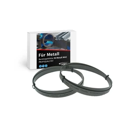 Set of Two Metal Saw Bi-Metal M 42 Size 1140x13x0,65 mm 14 ZPZ EG for Güde MBS 105 V