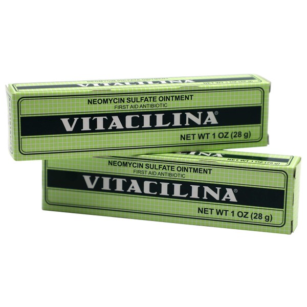 Vitacilina Ointment, 2-Pack of 1 Oz Bottles, 2 Count
