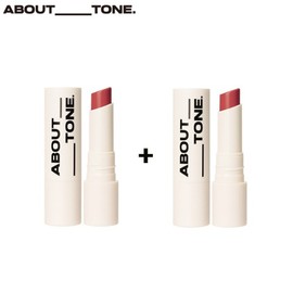 ABOUT TONE Smooth Butter Lip Balm Set 2items, Color 1#$%Color 2:3 Rosy-1 Clear