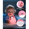 YISUN Flamingo Night Light for Kids, Soft Silicone Nursery Night