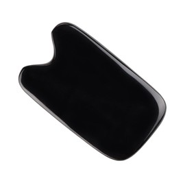 PACKOVE 2Pcs Natural Buffalo Horn Scraping Plate Traditional Chinese Gua Face Body Massager Acupuncture Tool for Skin Care Relief Smooth Edges for Safe Use