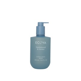 ECOYA Hand & Body Wash Sandalwood & Amber 450ml