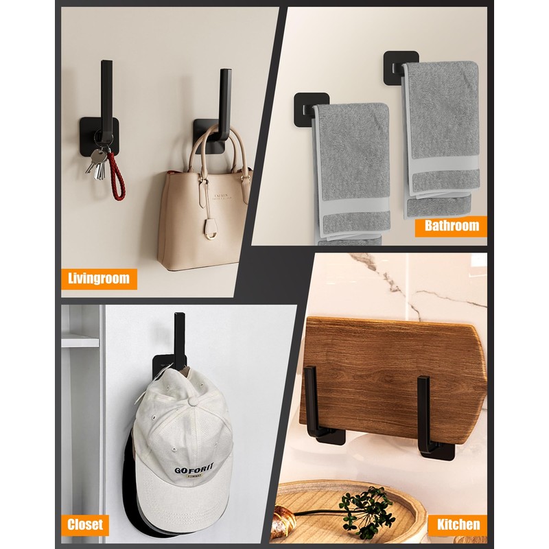 Sunfanie Hat Rack for Hat Storage (6-Pack), Multi-purpose Hat Organizer,