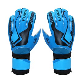 PolyMath Football Goalkeeper Gloves, Youth Adult Goalie Gloves with Finger Spines to Give Protection to Prevent Injuries, Size 5/6/7/8/9/10