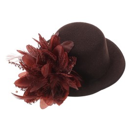 Healeved Elegant Lace Flower Hair Clip Barrette for Parties and Masquerades Lightweight and Comfortable Floral Hairpin for Women Hair Accessory to Enhance Your Look Coffee