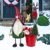HONGLAND Christmas Decorations Outdoor Metal Gnome Yard Art Garden Gnomes