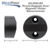 RecPro Round Magnetic Baggage Door Catch for RV Compartment Door