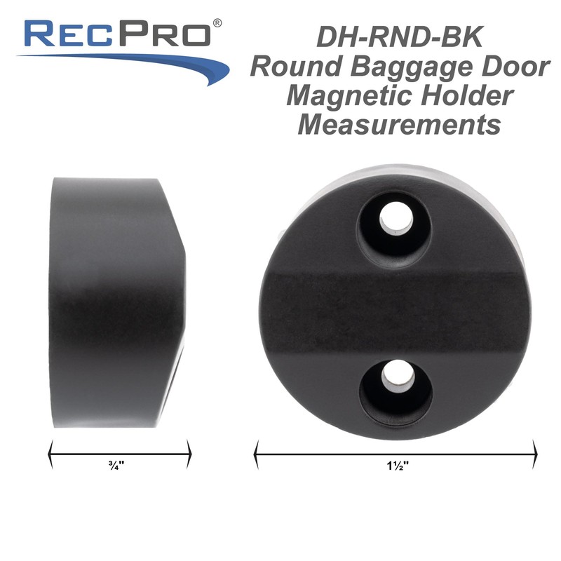 RecPro Round Magnetic Baggage Door Catch for RV Compartment Door