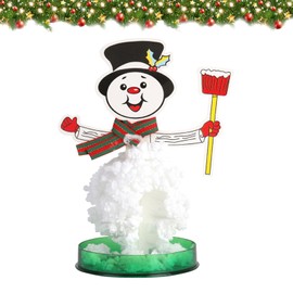 Growing Magic Christmas Tree, Mini Artificial Christmas Tree, DIY Magic Paper Tree Snowman Crystal Breeding Set for Children, DIY Crystal Breeding and Toys Learning Guide