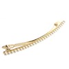 Vingtaine H-526 Classic Small Pearl Thin Line Barrette Simple Hair