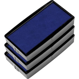 COLOP E/20 Non-Toxic, Water Based Premium Replacement Pad for Printer 20 - Pack of 3 - Blue