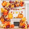 Thanksgiving Foil Balloons Set Pumpkin Balloons Fall Leaf Balloons for