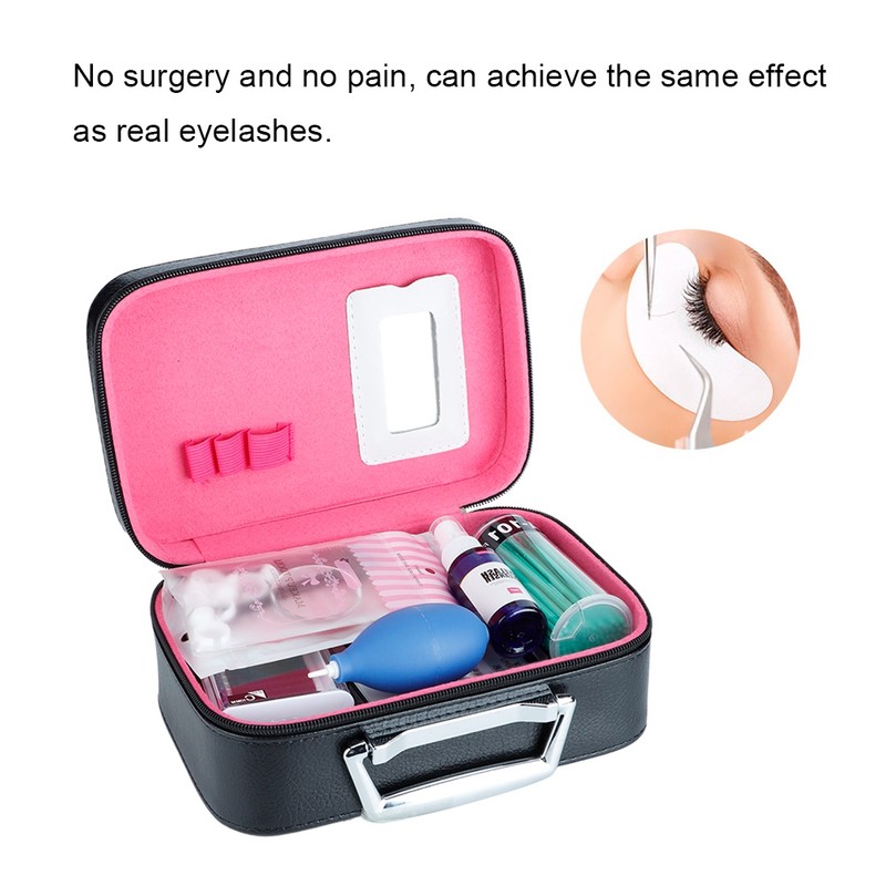 22Pcs Grafting Eyelash Set Eye Pads False Eyelash Tweezers Ring