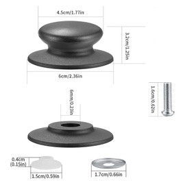 GQunit Pot Lid Knob, Universal Replacement Pan Lid Cover Knobs, Kitchen Cookware Knob Handle, Saucepan lid knobs