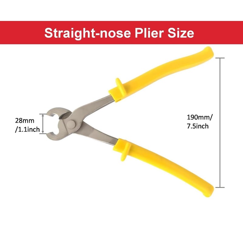 2 Pack J-Clip Pliers for Cage, Gabions, Fencing Making or