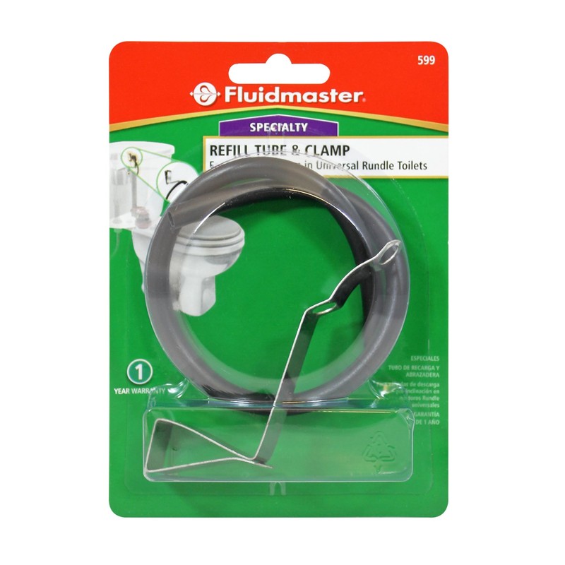 Fluidmaster 599 Refill Tube and Clamp Replacement , Black