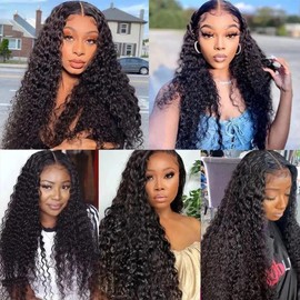30 32 34 inch #1B Water Wave Bundles Natural Black Color Water Wave Human Hair Bundles Wet and Wavy Human Hair Bundle