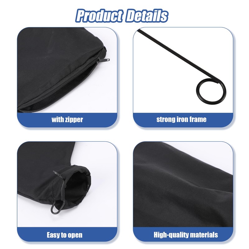 2Pcs Dust Bag for Miter Saw 255 Model Black Dust