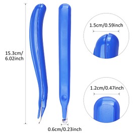 ZZTX 3 PCS Professional Magnetic Staple Remover Puller Staples Remover Staple Removal Tool for School Office Home(Blue, Rose, Green)