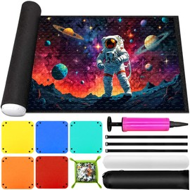 POWLYB Puzzle Roll Storage Mat, Puzzle Roll Mat for 1000 1500 2000 3000 Puzzle Pieces Puzzle Pad, Portable Puzzle Mat, Puzzle Mat for Puzzles on