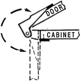 Hinge Outlet Pivot Door Hinges, Top and Bottom Set, Bronze - 6 Pack
