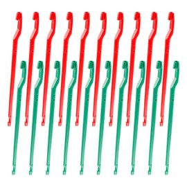 Tabanzhe Fishing Disgorger-20PCS Fish Hook Remover Tools Plastic Portable Unhooking Extractor Fishing Accessories for Small Large Fish Hooks(Red and Green)