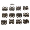 12Pcs Antique Butterfly Shapped Hinges Butt Hinges Connectors with Screws