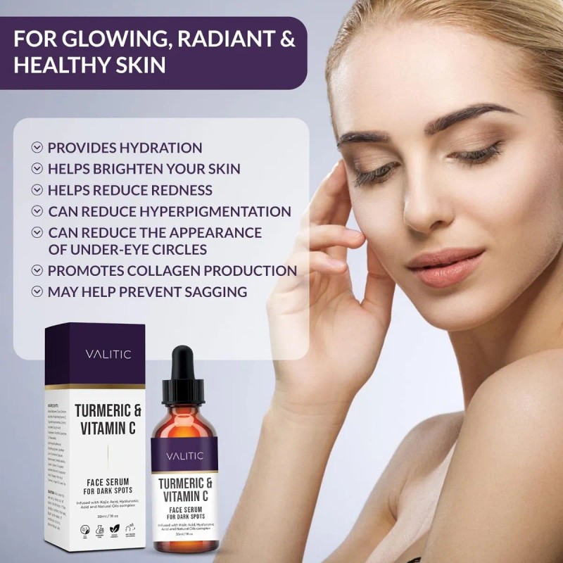 Valitic Suero De Crcuma Y Vitamina C Para Manchas Oscuras