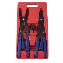 16Inch Heavy Duty Circlip 2 Pliers 12 Tips Set Snap Ring Retaining Ratchet Snap Ring Plier Set