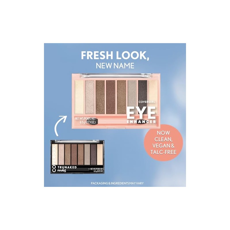 CoverGirl Paleta de Sombras Trunaked, Nudes, 6.5 g