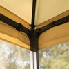 Outsunny 10' x 10' Metal Patio Gazebo, Double Roof Outdoor