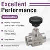 Napredak Stainless Steel 304 NPT1/4 Male Needle Valve for Flow