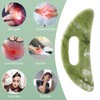 Jade Stone Gua Sha Massage Tool Guasha Board with Handle