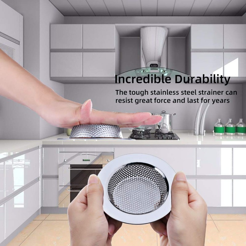 Yizhet Pack of 2 Sink Strainer, Drain Strainer, Kitchen Shower