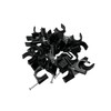 180 Pcs 14mm Type K Round Cable Clips Black