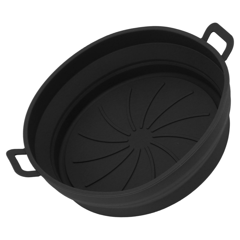 2PCS Fryer Silicone Liners Round 21cm Diameter with Handle Fryer