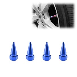 TVC17 - Tapones de válvula de neumático con punta larga, color azul, 4 unidades