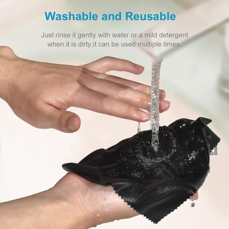 Mcyye 8 PCS Microfiber Cleaning Cloth for Glasses (6"x7"), Premium