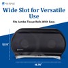 San Jamar - SJMR4000TBK R4000TBK Twin 9" Jumbo Tissue Dispenser,