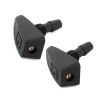My-carlight 2Pcs Car Windscreen Water Spray Jets Washer Nozzles Adjustable